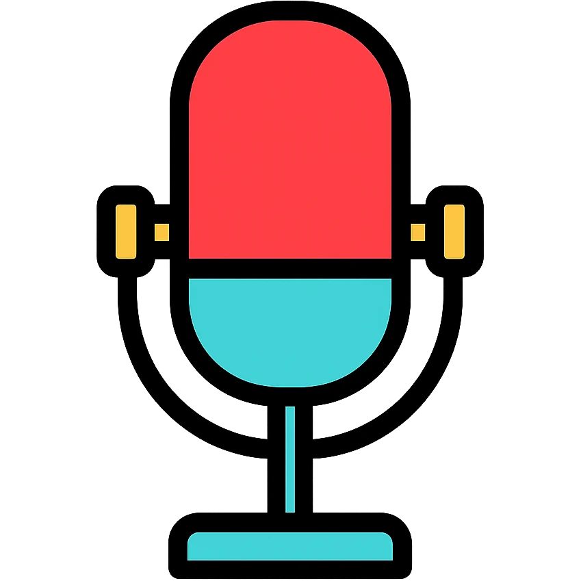 colored microphone icon emoji