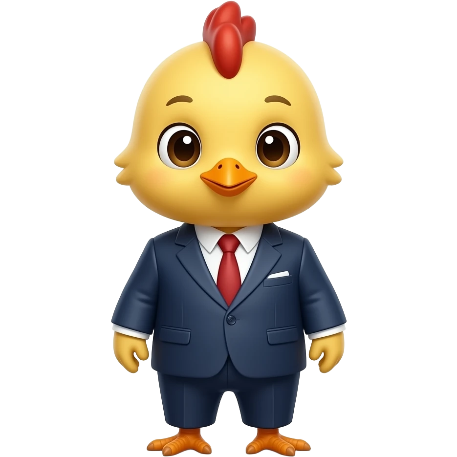 병아리가 정장입은거 emoji