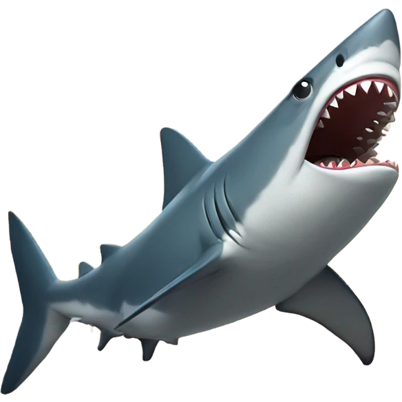 Shark on a hike emoji