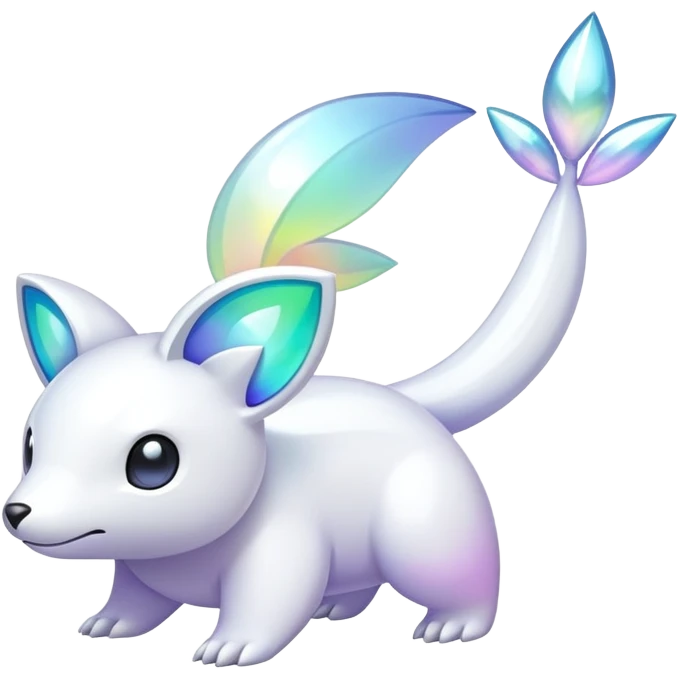  Iridescent white pale fakemon emoji