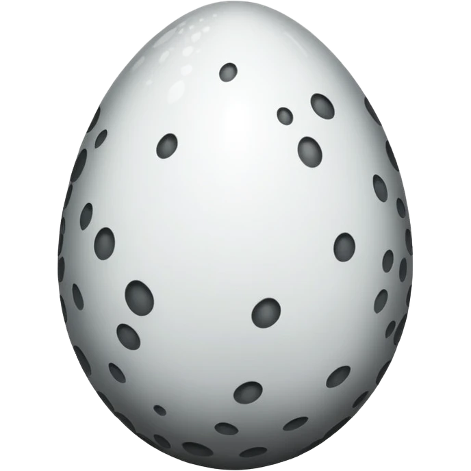 black _and_white shiny dragon egg emoji
