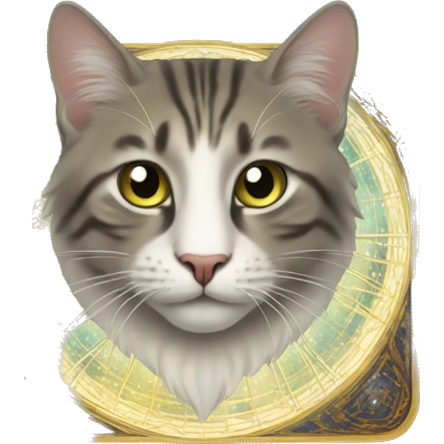 Great cat and tarot emoji