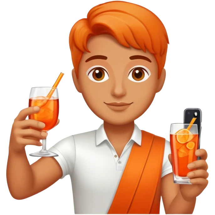 aperol selfie emoji