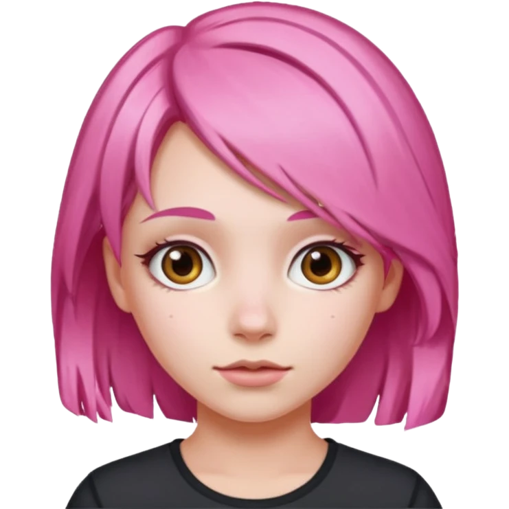 pink hair girl emoji