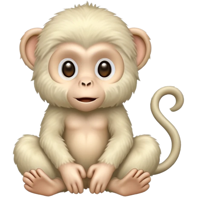 White monkey  emoji