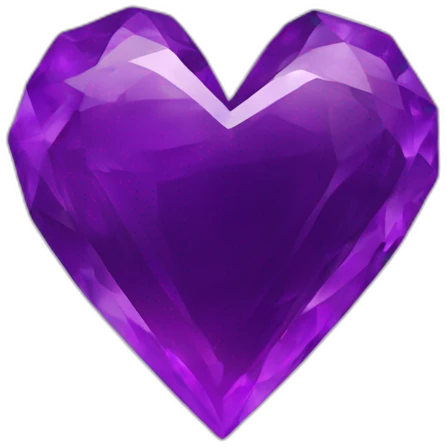 Amethyst-heart emoji