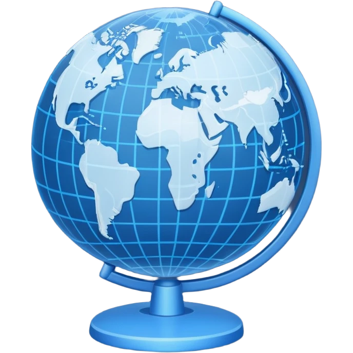 globo mundial internet azul emoji