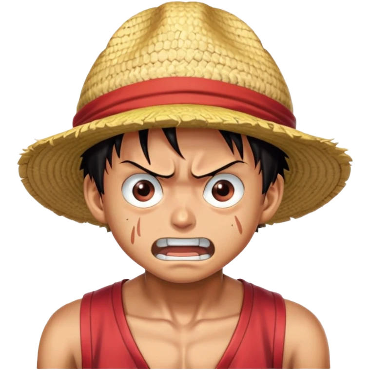 Голый луффи злой emoji
