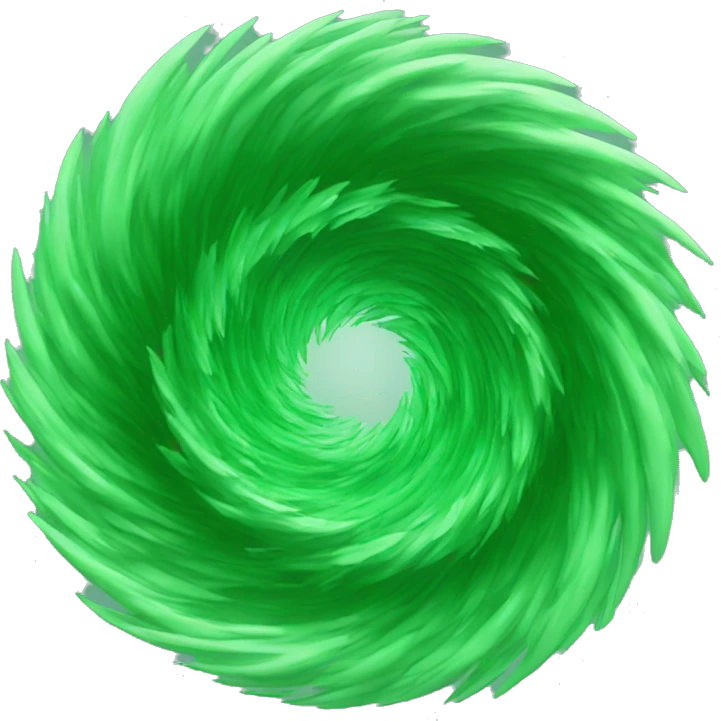 green vortex  emoji