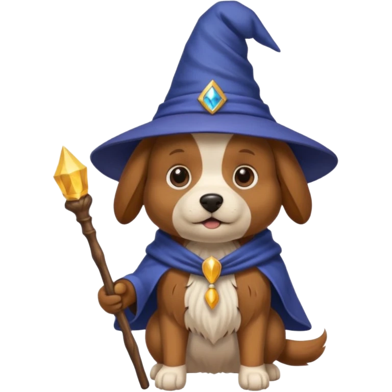 Dog wizard emoji