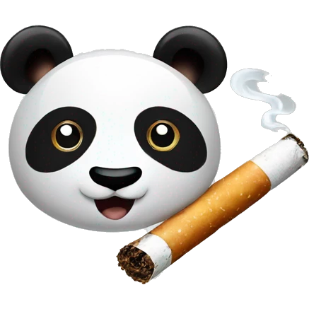 Panda cigarette emoji