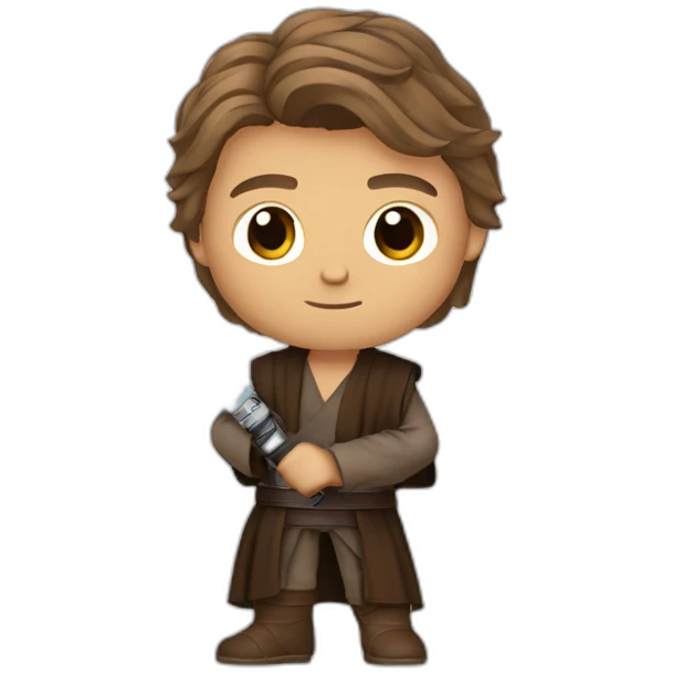 Anakin skywalker with lightsaber emoji