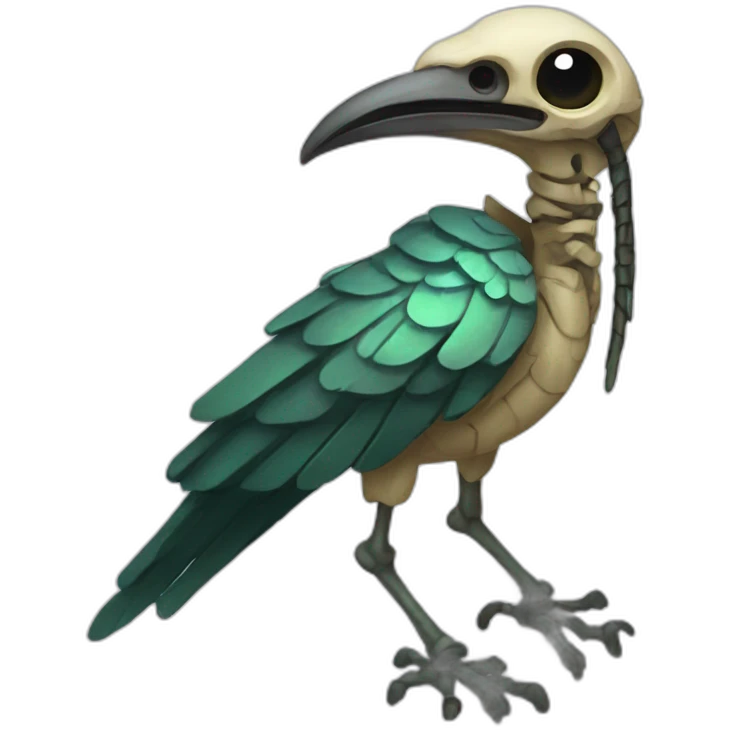ancient Egyptian eldritch skeleton bird emoji