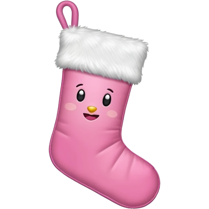 Pink Christmas emoji