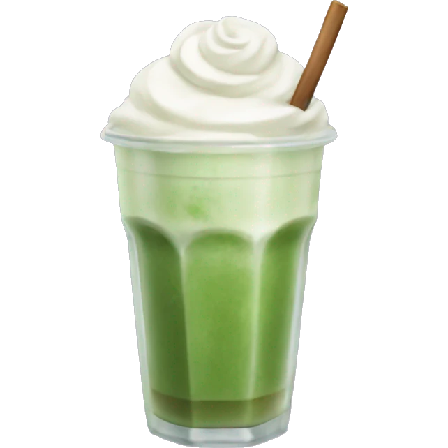 iced matcha latte emoji