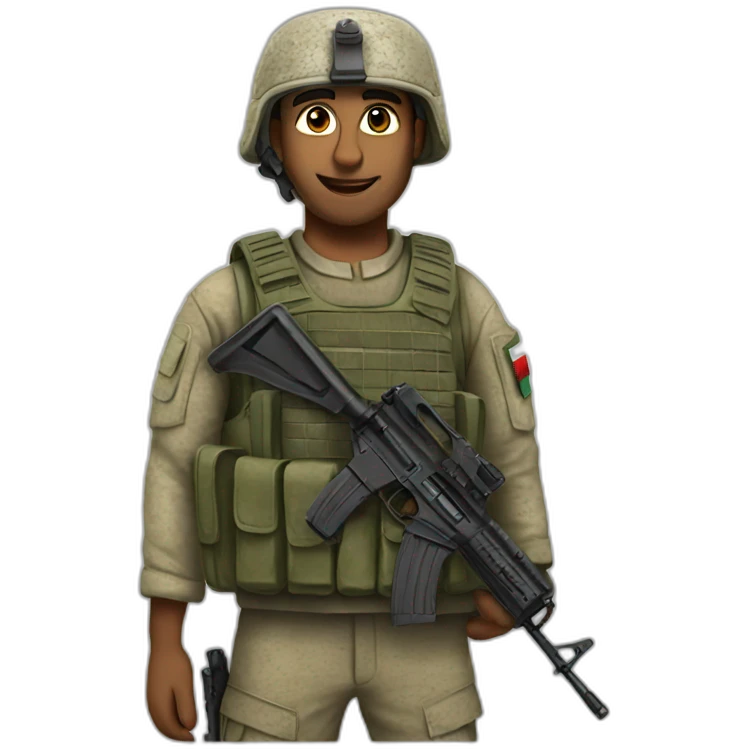 Palestinian soldier emoji