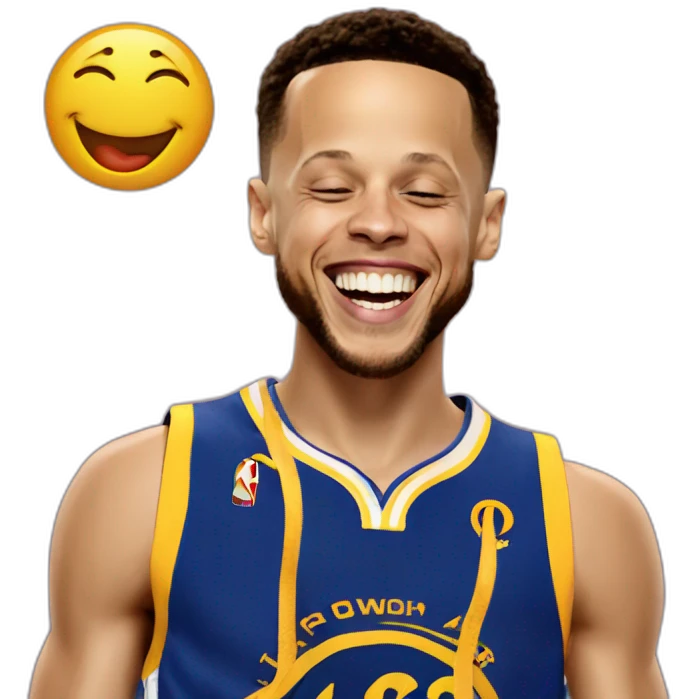 Stephen Curry laughing emoji