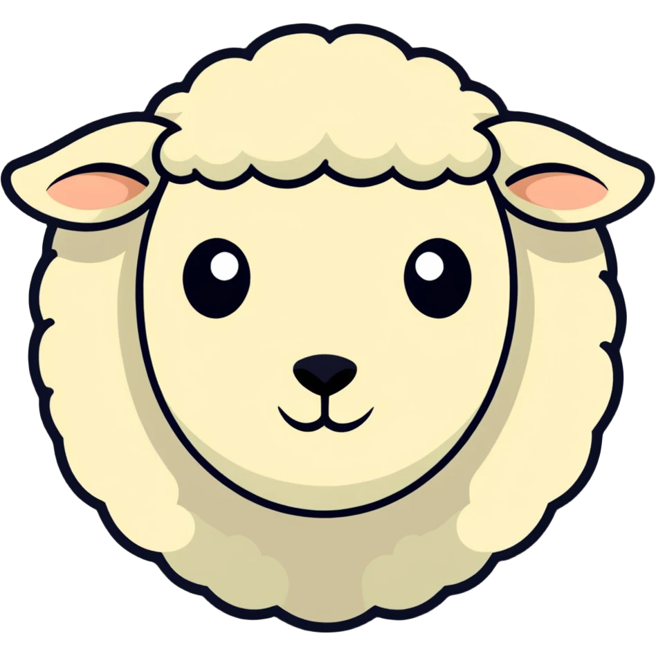 sheep face emoji