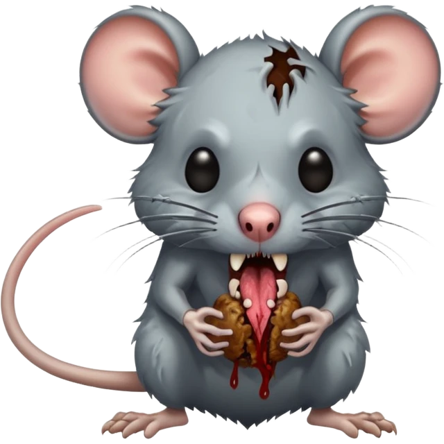 Zombie rat emoji