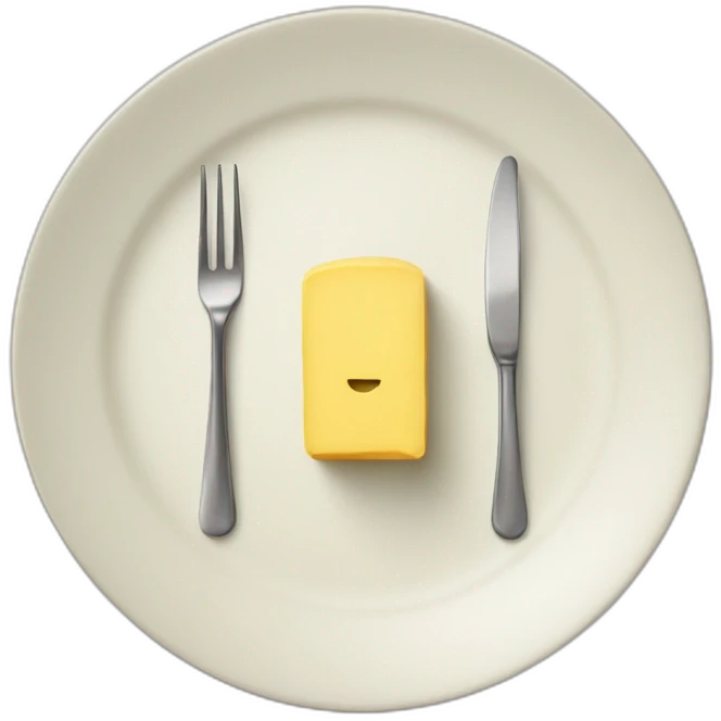 butter on a plate emoji