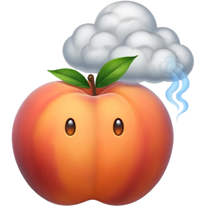 🍑+💨 emoji
