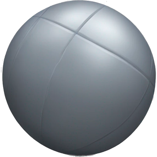 Grey fitness ball emoji