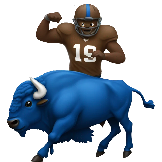 Buffalo scoring a touchdown emoji