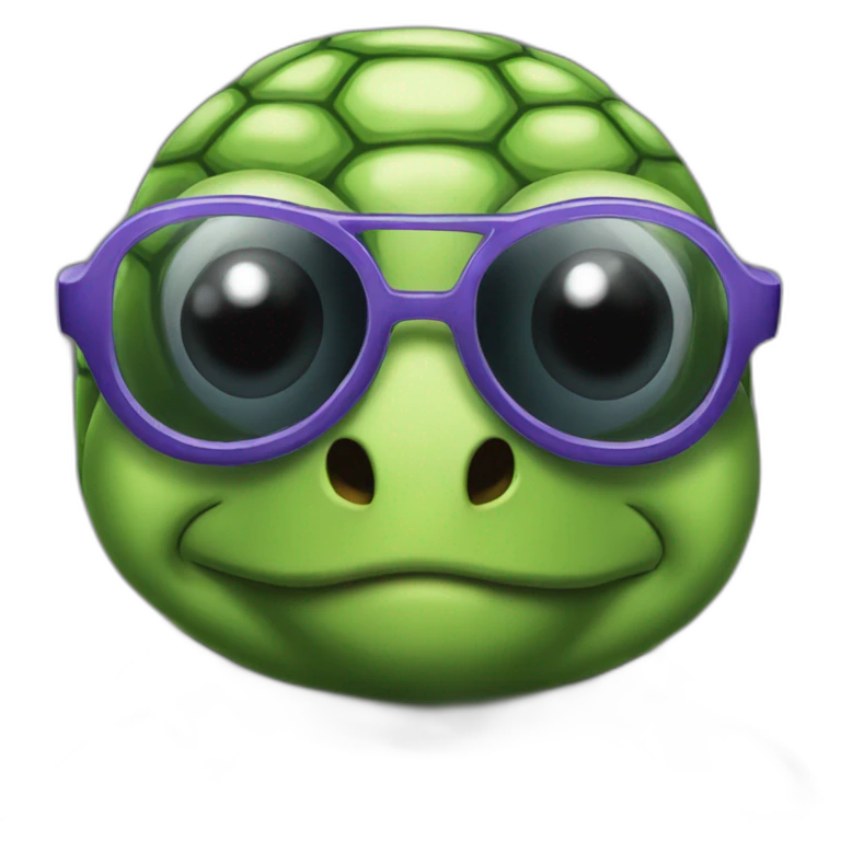 Thug life glasses turtle emoji