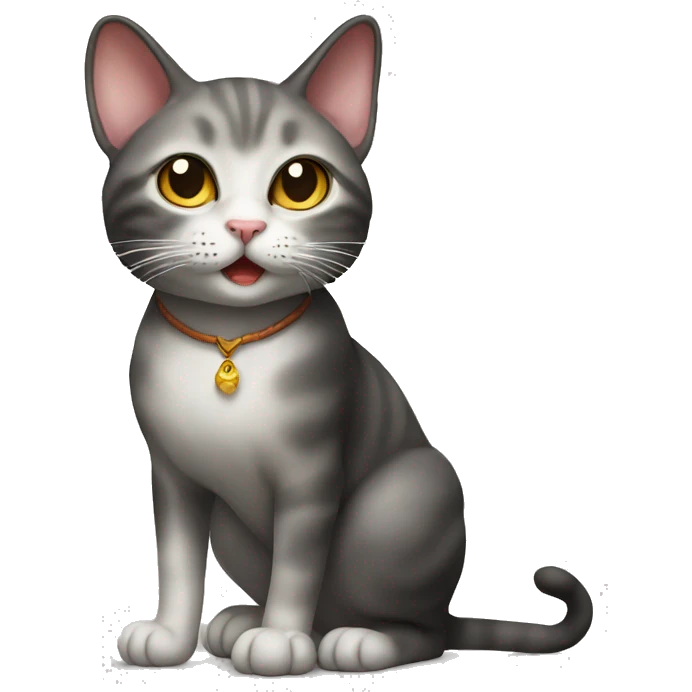 Siam Cat with Mouse emoji