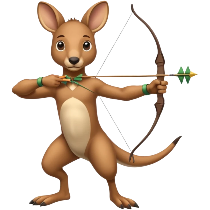 Kangaroo Archery  emoji