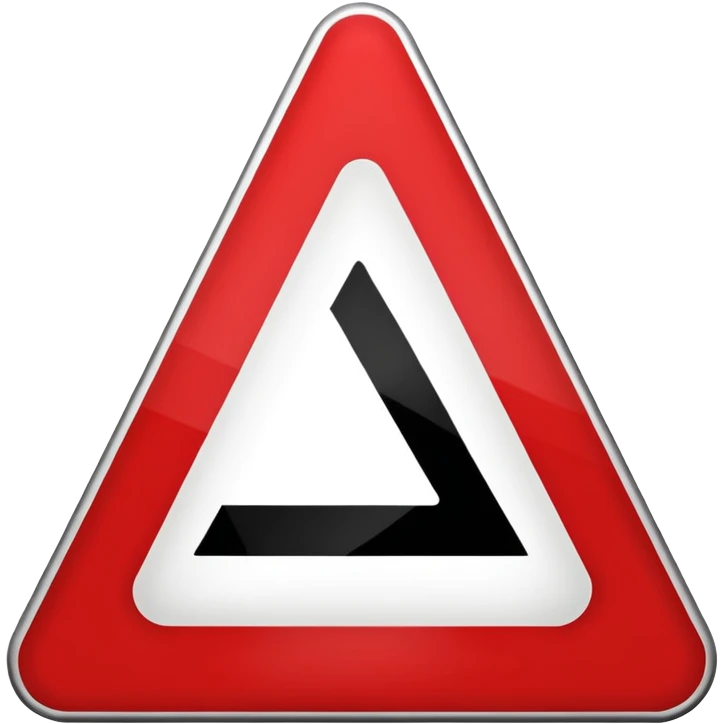 traffic sign trangle emoji