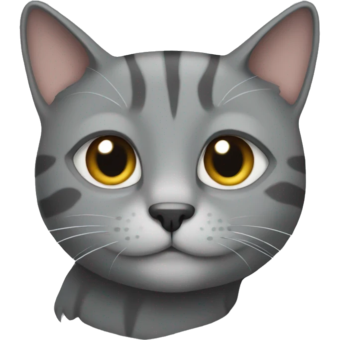 Gray cat emoji
