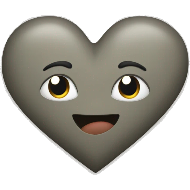 Heart becoming stone emoji