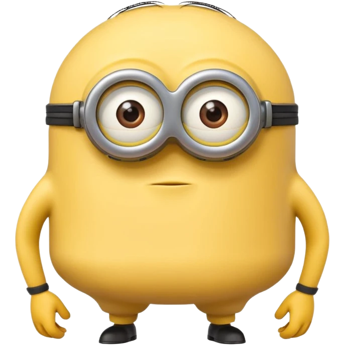 A yellow minion showing his butt cheeks, with his butt crack showing  emoji