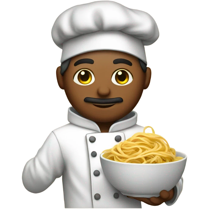 Chef linguine With a hoodie￼ emoji