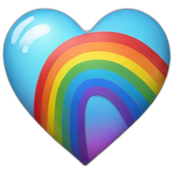 heart with rainbow emoji