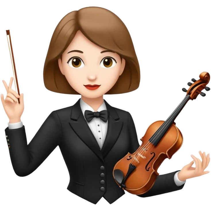 female orchestra conductor emoji