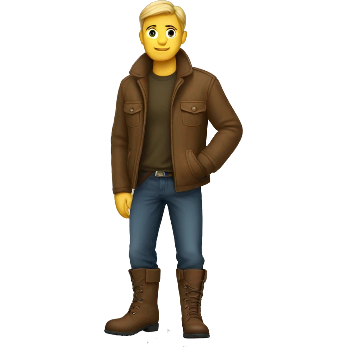 man with boots emoji