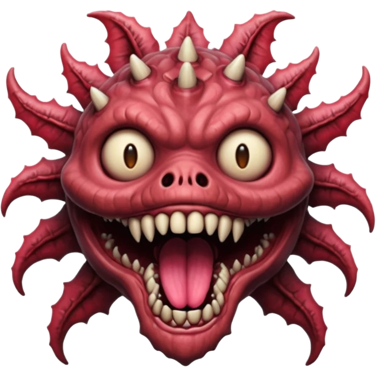 Make a demogorgan emoji emoji