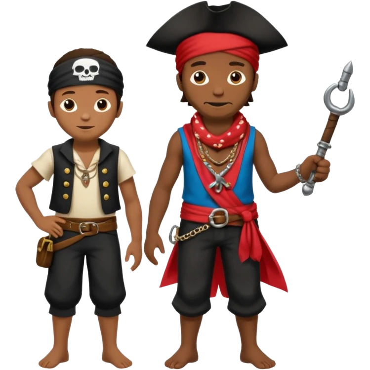 Cachorro pastor alemão usando fantasia de pirata full body emoji