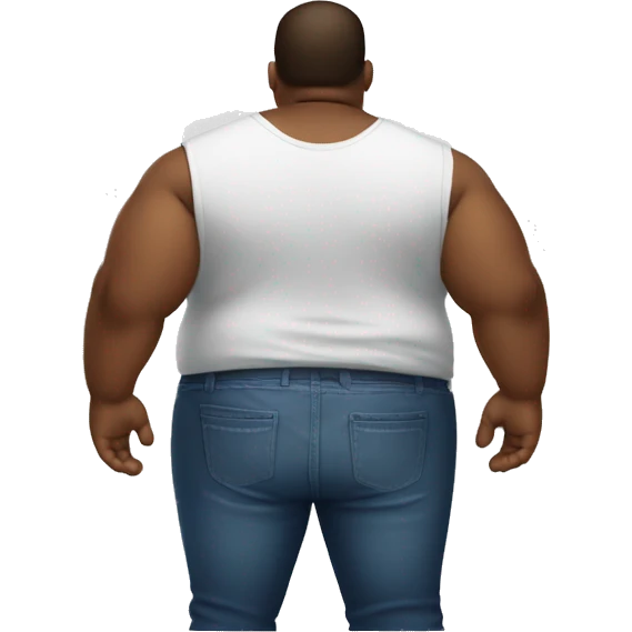The back of a thick Guy with big lower body emoji