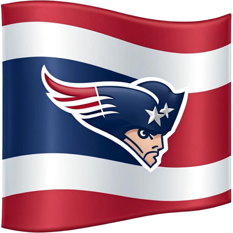 New England Patriots on a flag emoji