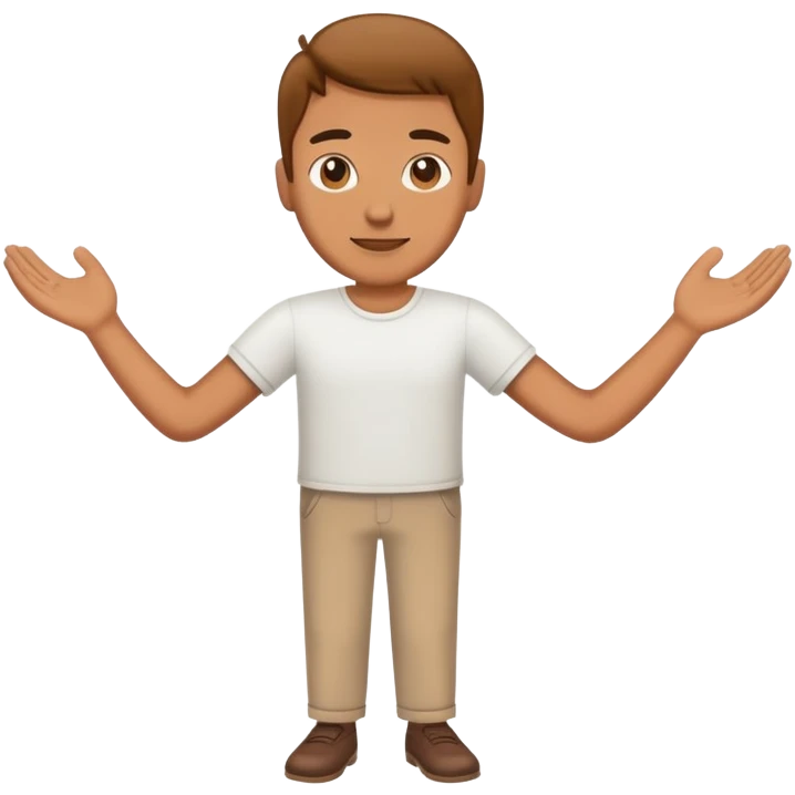 guy holding hands emoji