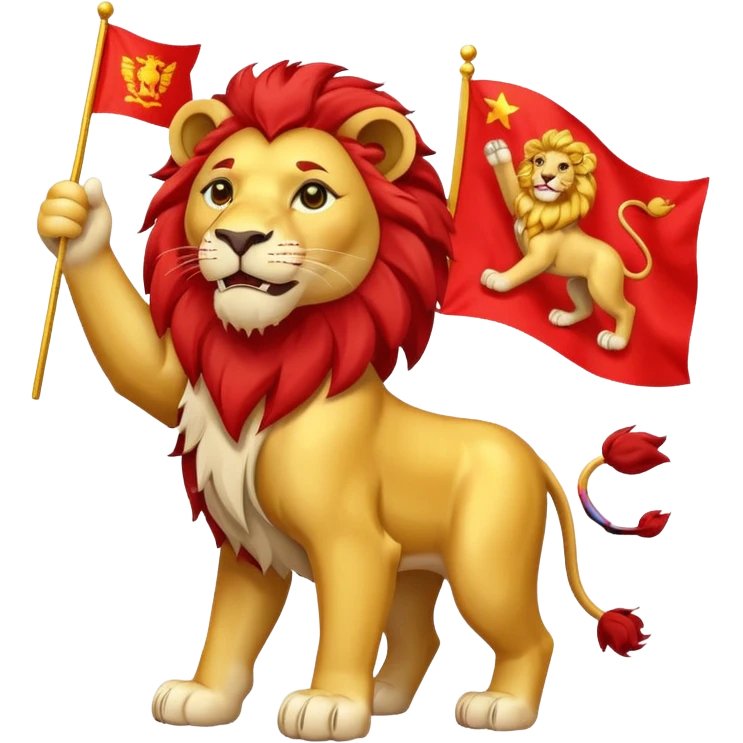 lion sun flag emoji
