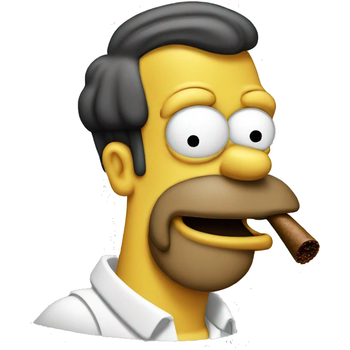 homer smoking cigar emoji