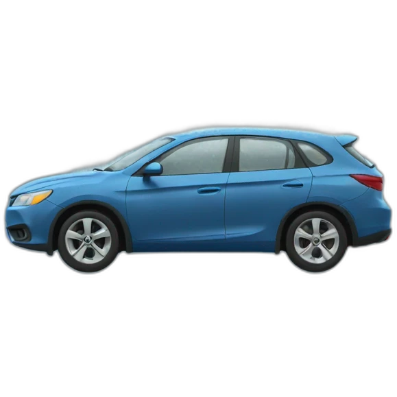 rain on a car emoji