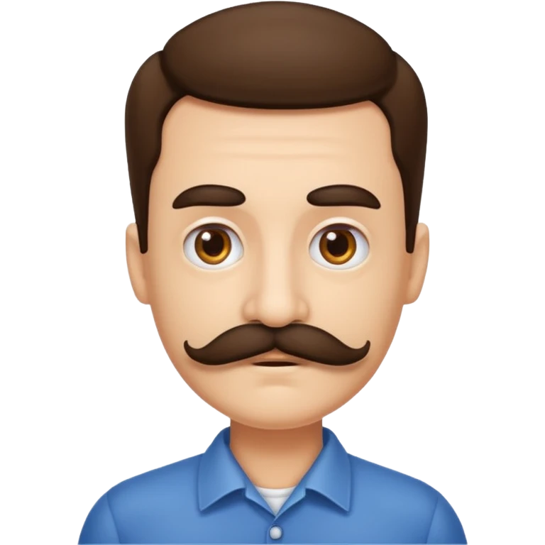 Weird mustache  emoji