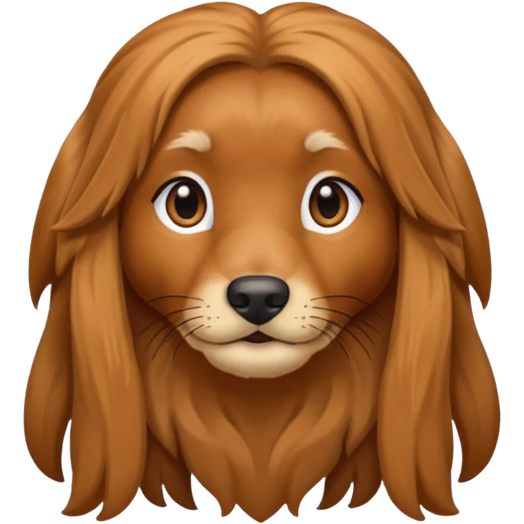 Miny long haired doxen  emoji