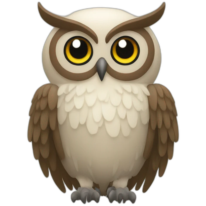 an owl with nine tails emoji