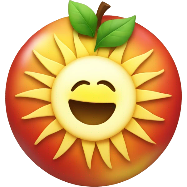 sun+apple emoji